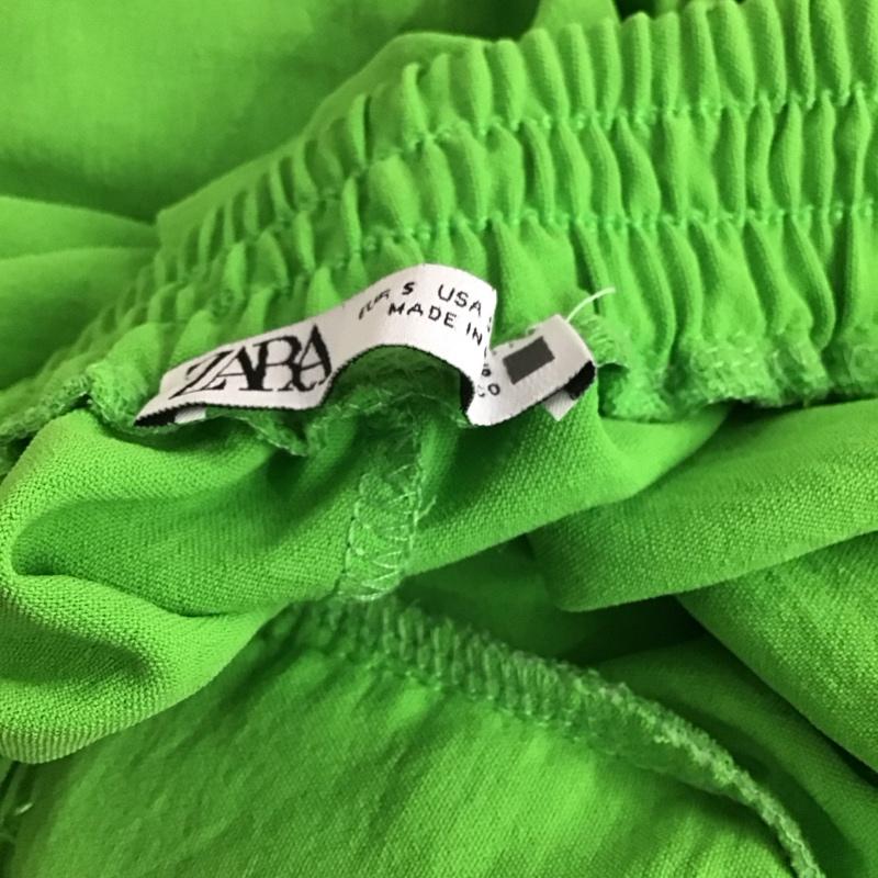 ザラ ZARA ボトムス ボトムス 0264 115 513 イージーパンツ ウエストリボン S 無地 緑 / グリーン / green レディース USED 古着 中古 10159554