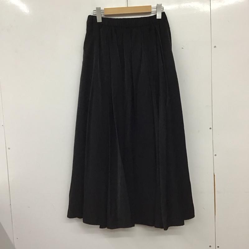 ローリーズファーム LOWRYS FARM スカート ロングスカート FREE 無地 黒 / ブラック / black レディース USED 古着 中古 10159556