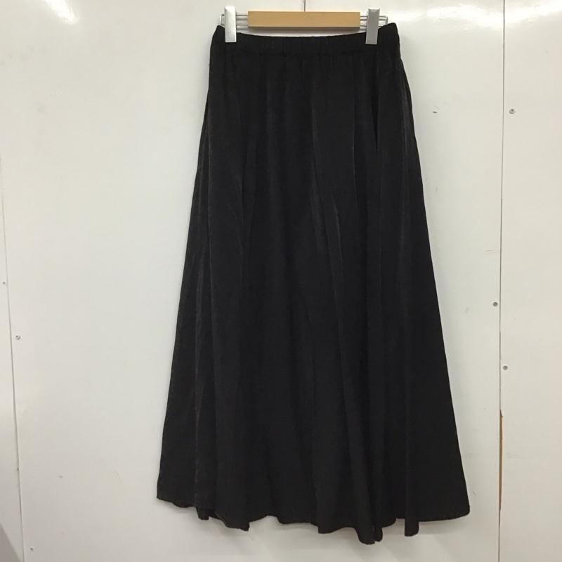 ローリーズファーム LOWRYS FARM スカート ロングスカート FREE 無地 黒 / ブラック / black レディース USED 古着 中古 10159556