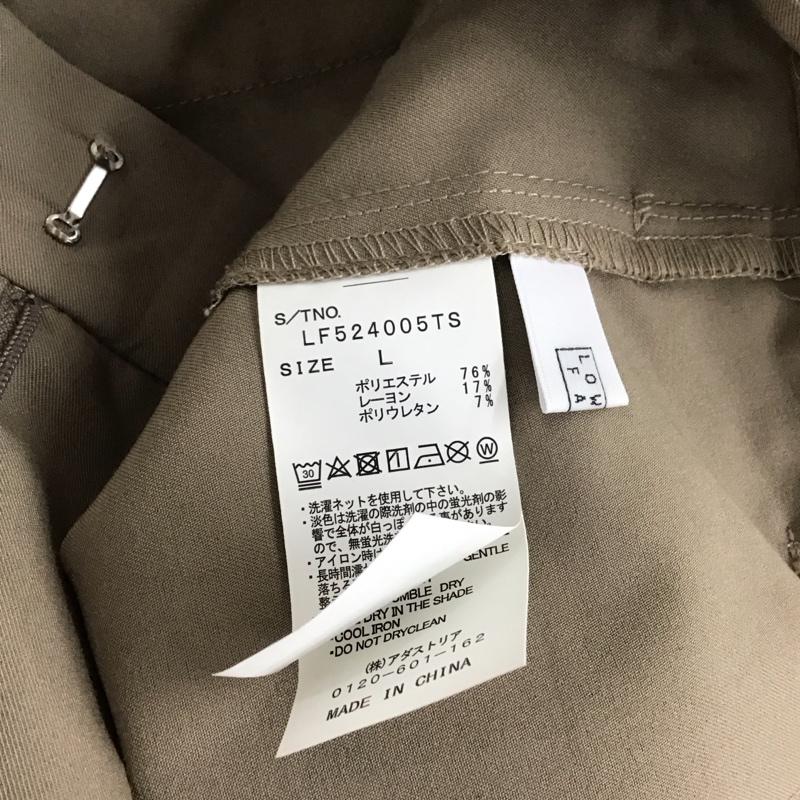 ローリーズファーム LOWRYS FARM パンツ スラックス L 無地 ベージュ / ベージュ / beige レディース USED 古着 中古 10159557