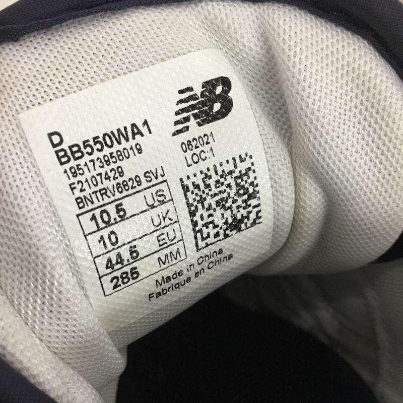 ニューバランス New Balance スニーカー スニーカー BB550WA1 US10.5 US：10.5 ロゴ、文字 白 / ホワイト / white X 灰 / グレー / gray X 紺 / ネイビー / navy メンズ USED 古着 中古 10159560