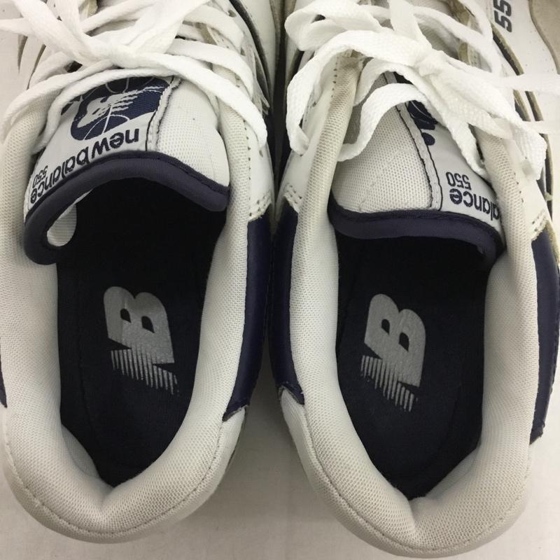 ニューバランス New Balance スニーカー スニーカー BB550WA1 US10.5 US：10.5 ロゴ、文字 白 / ホワイト / white X 灰 / グレー / gray X 紺 / ネイビー / navy メンズ USED 古着 中古 10159560