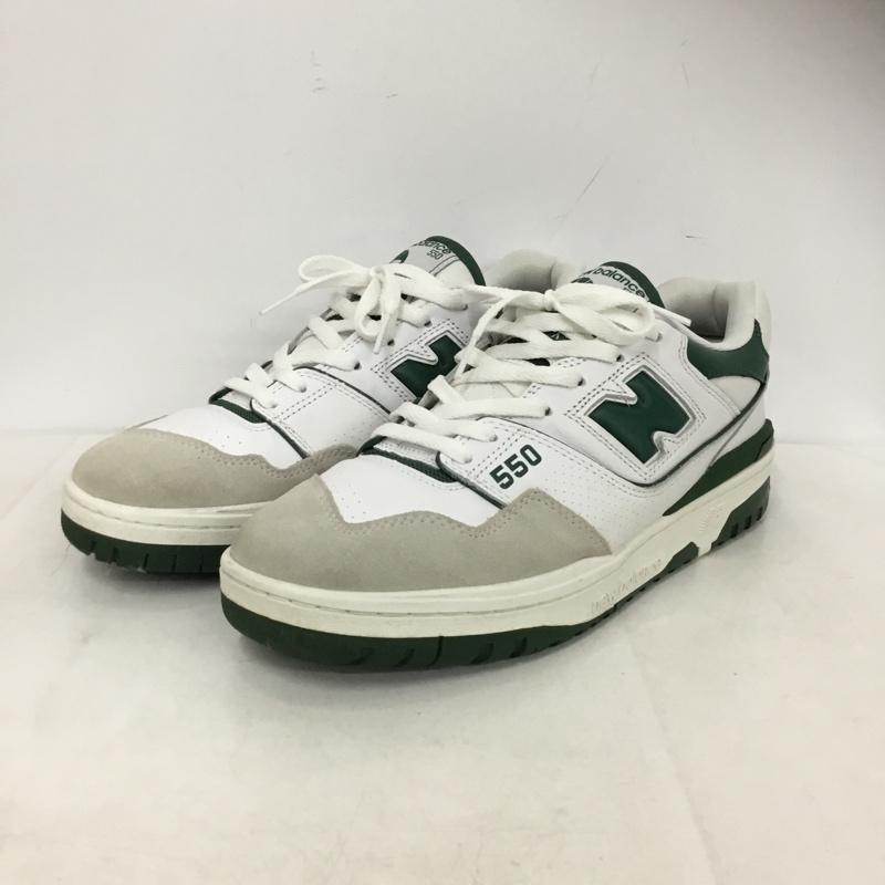 ニューバランス New Balance スニーカー スニーカー BB550WT1 28.5cm 28.5cm ロゴ、文字 白 / ホワイト / white X 灰 / グレー / gray X 緑 / グリーン / green メンズ USED 古着 中古 10159562