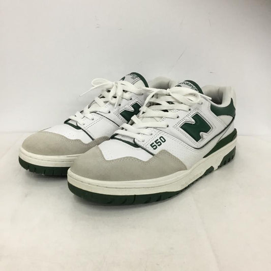 ニューバランス New Balance スニーカー スニーカー BB550WT1 28.5cm 28.5cm ロゴ、文字 白 / ホワイト / white X 灰 / グレー / gray X 緑 / グリーン / green メンズ USED 古着 中古 10159562