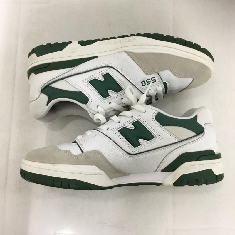 ニューバランス New Balance スニーカー スニーカー BB550WT1 28.5cm 28.5cm ロゴ、文字 白 / ホワイト / white X 灰 / グレー / gray X 緑 / グリーン / green メンズ USED 古着 中古 10159562