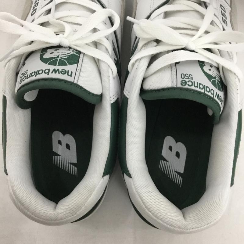 ニューバランス New Balance スニーカー スニーカー BB550WT1 28.5cm 28.5cm ロゴ、文字 白 / ホワイト / white X 灰 / グレー / gray X 緑 / グリーン / green メンズ USED 古着 中古 10159562