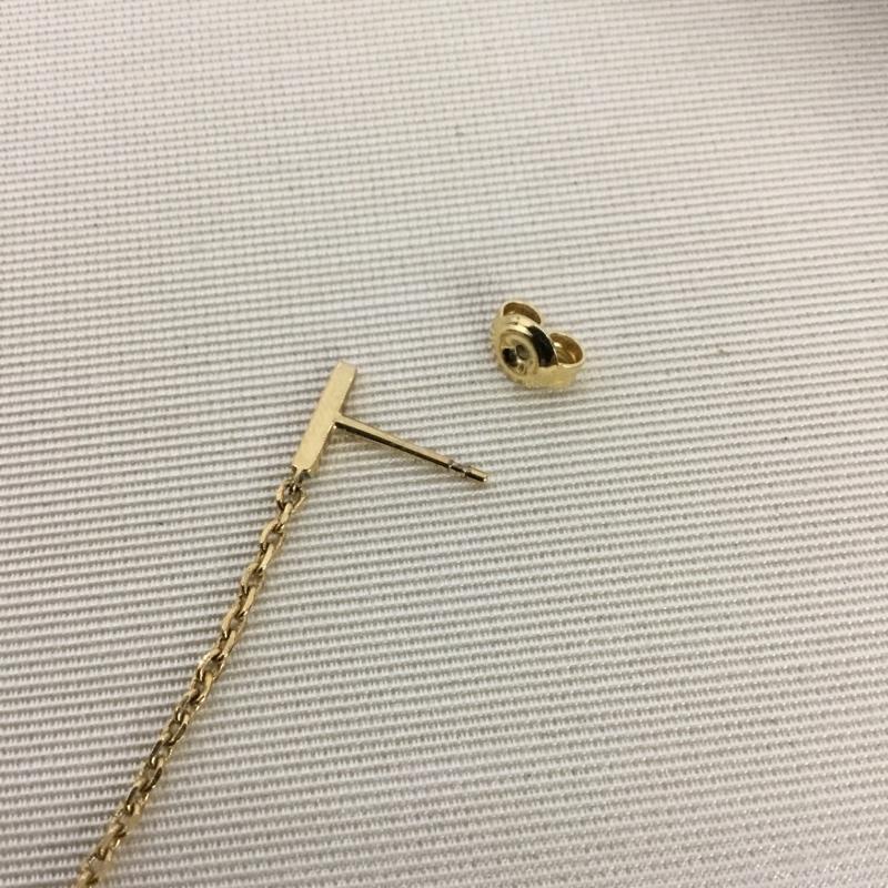 セリーヌ CELINE アクセサリー ピアス トリオンフ チェーン 無地 金 / ゴールド / gold color レディース USED 古着 中古 10159567