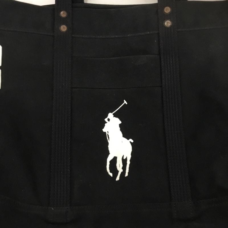 ポロバイラルフローレン Polo by RALPH LAUREN トートバッグ トートバッグ ビッグポニー キャンバス ワンポイント 黒 / ブラック / black メンズ USED 古着 中古 10159568