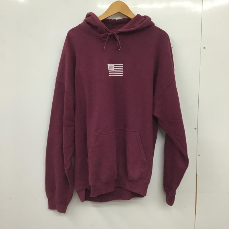 サート surt パーカー 長袖 長袖パーカー プルオーバーパーカー スウェット XL ロゴ、文字 えんじ / ワインレッド / dark red メンズ USED 古着 中古 10159570