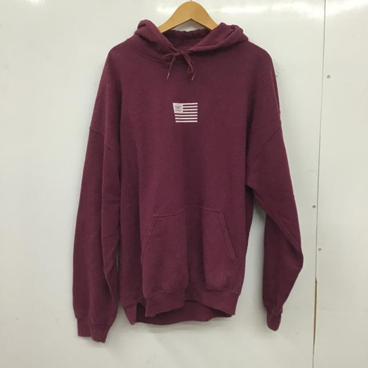 サート surt パーカー 長袖 長袖パーカー プルオーバーパーカー スウェット XL ロゴ、文字 えんじ / ワインレッド / dark red メンズ USED 古着 中古 10159570
