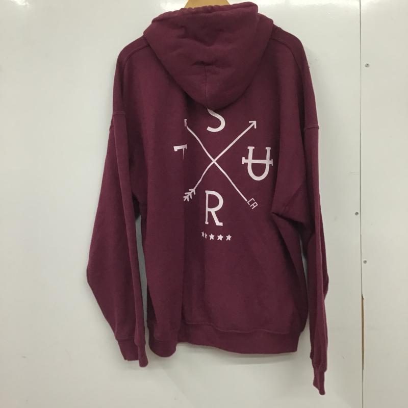 サート surt パーカー 長袖 長袖パーカー プルオーバーパーカー スウェット XL ロゴ、文字 えんじ / ワインレッド / dark red メンズ USED 古着 中古 10159570