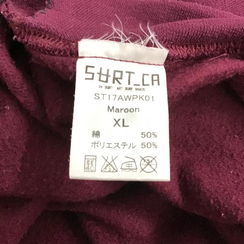 サート surt パーカー 長袖 長袖パーカー プルオーバーパーカー スウェット XL ロゴ、文字 えんじ / ワインレッド / dark red メンズ USED 古着 中古 10159570