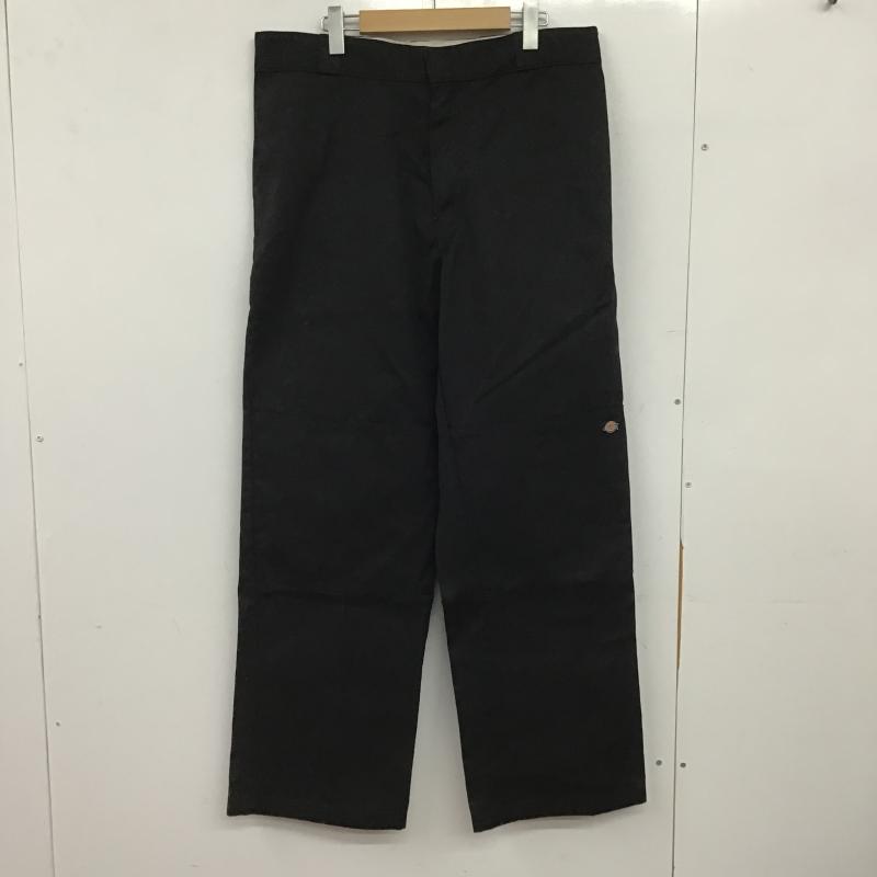 ディッキーズ Dickies パンツ ワークパンツ、ペインターパンツ ワークパンツ カジュアルパンツ ワイドパンツ 36 ロゴ、文字 黒 / ブラック / black メンズ USED 古着 中古 10159574