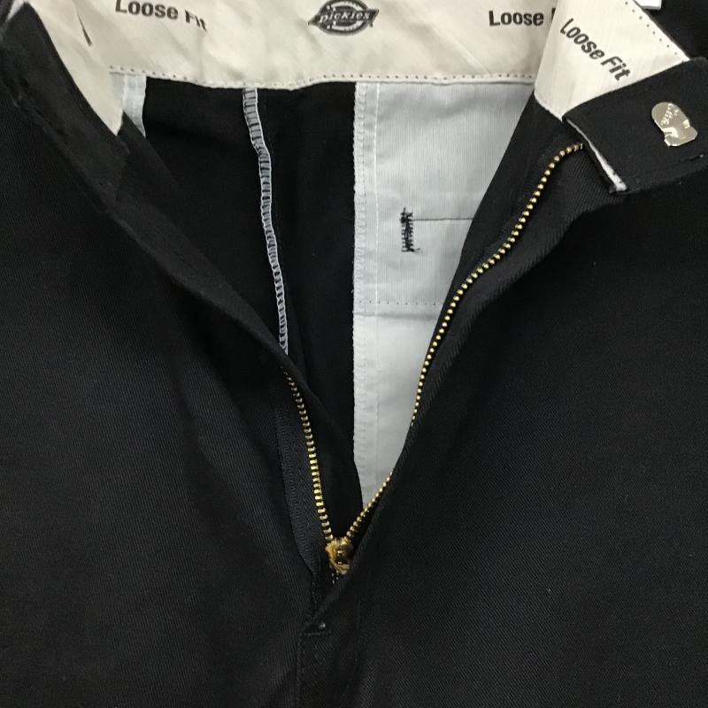 ディッキーズ Dickies パンツ ワークパンツ、ペインターパンツ ワークパンツ カジュアルパンツ ワイドパンツ 36 ロゴ、文字 黒 / ブラック / black メンズ USED 古着 中古 10159574