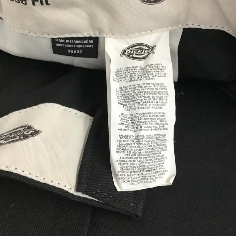 ディッキーズ Dickies パンツ ワークパンツ、ペインターパンツ ワークパンツ カジュアルパンツ ワイドパンツ 36 ロゴ、文字 黒 / ブラック / black メンズ USED 古着 中古 10159574