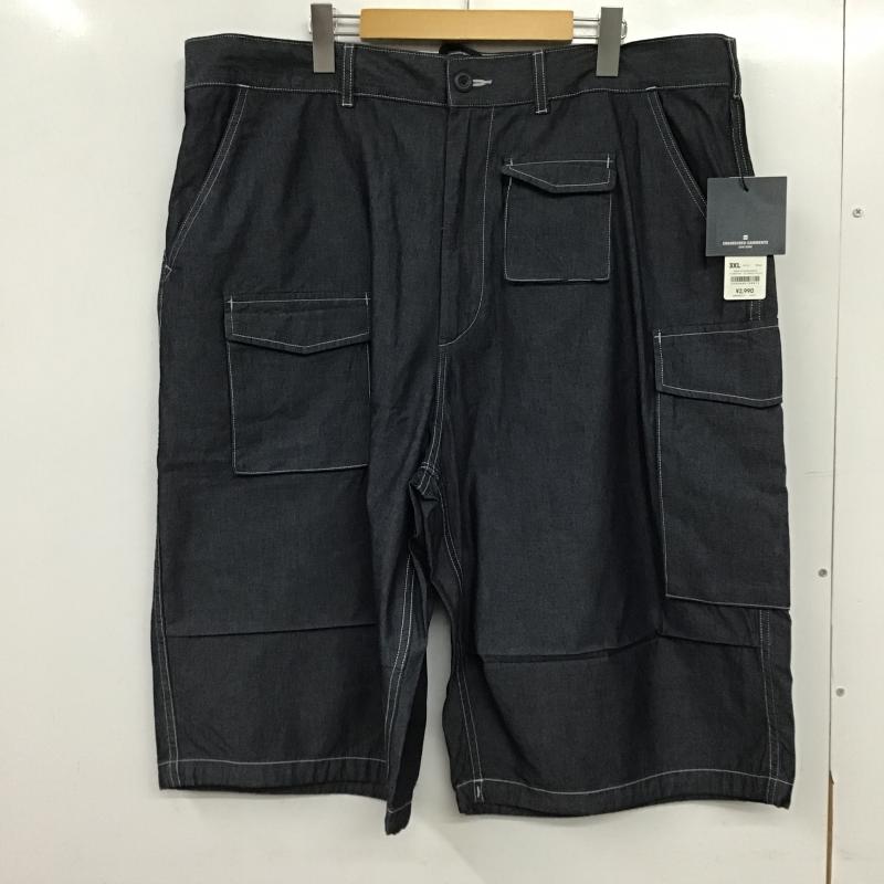 ジーユー GU パンツ ショートパンツ 321-360216 ユーティリティーショーツ 無地 青 / ブルー / blue メンズ USED 古着 中古 10159576