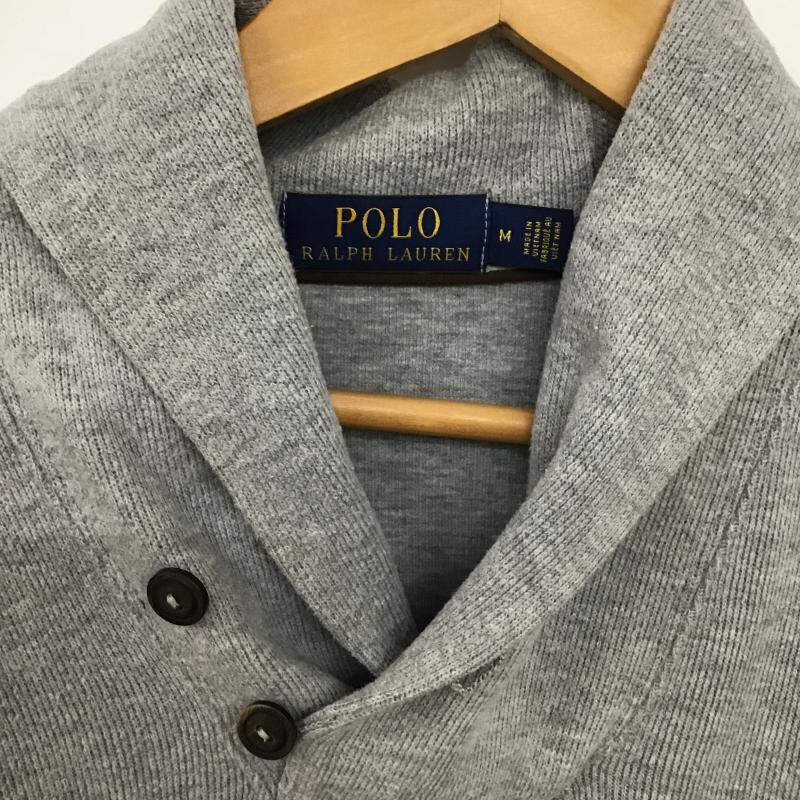 ポロラルフローレン POLO RALPH LAUREN トレーナー 長袖 長袖トレーナー スウェット Vネック プルオーバー M ロゴ、文字 灰 / グレー / gray メンズ USED 古着 中古 10159582