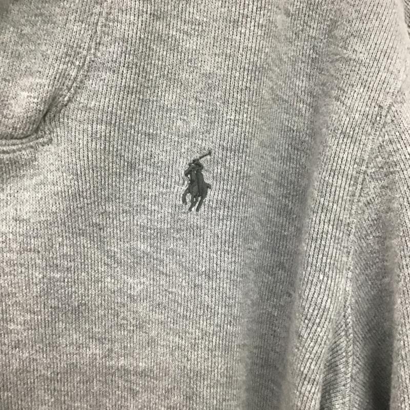 ポロラルフローレン POLO RALPH LAUREN トレーナー 長袖 長袖トレーナー スウェット Vネック プルオーバー M ロゴ、文字 灰 / グレー / gray メンズ USED 古着 中古 10159582