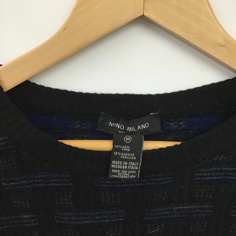 古着 USED ニット、セーター 長袖 長袖ニットカットソー クルーネック セーター M チェック マルチカラー / マルチカラー / multicolor メンズ USED 古着 中古 10159584