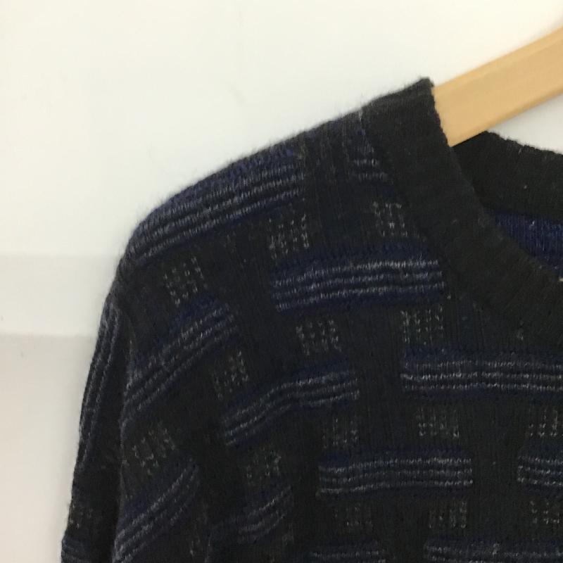 古着 USED ニット、セーター 長袖 長袖ニットカットソー クルーネック セーター M チェック マルチカラー / マルチカラー / multicolor メンズ USED 古着 中古 10159584