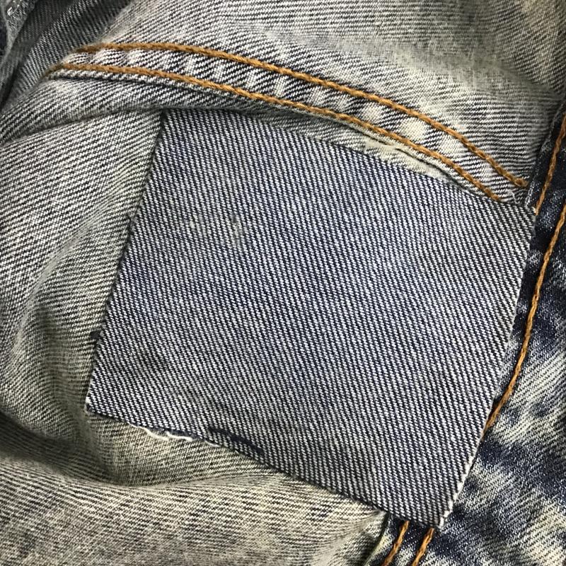 ザラメン ZARA MAN ジャケット、上着 ジャンパー、ブルゾン デニムジャケット Gジャン アウター カジュアルジャケット L ダメージ加工 インディゴ / インディゴ / Indigo メンズ USED 古着 中古 10159585