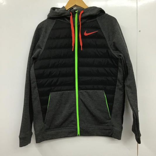 ナイキ NIKE ジャケット、上着 ジャンパー、ブルゾン ジップアップパーカー 長袖パーカー カジュアルジャケット M ロゴ、文字 灰 / グレー / gray メンズ USED 古着 中古 10159587