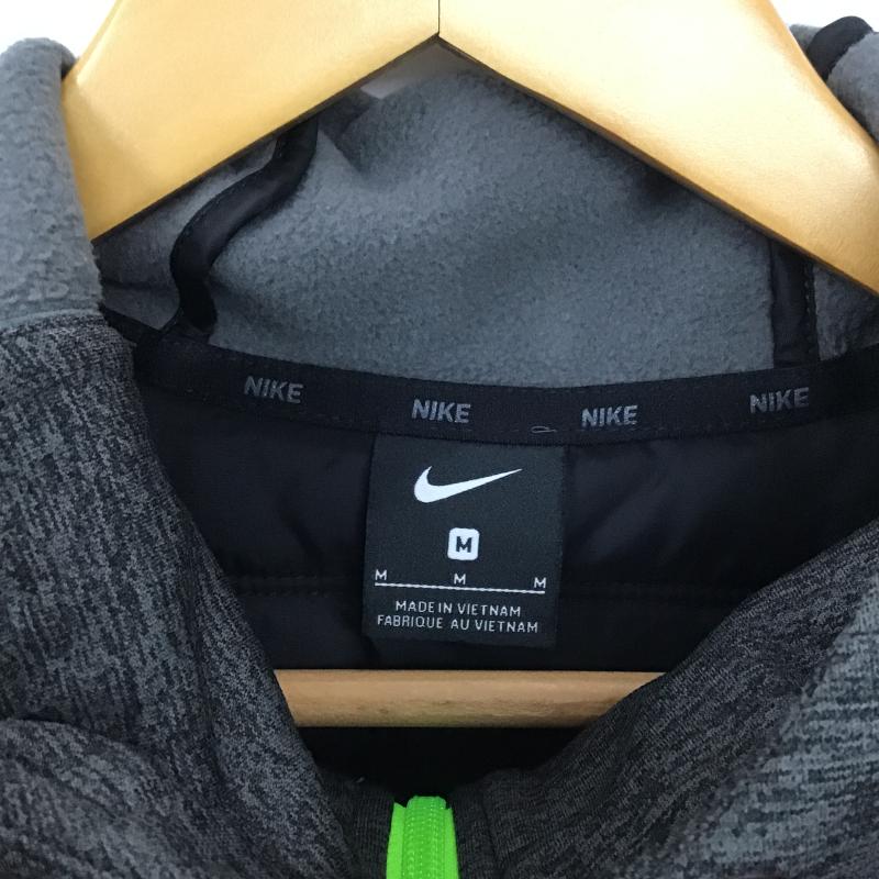 ナイキ NIKE ジャケット、上着 ジャンパー、ブルゾン ジップアップパーカー 長袖パーカー カジュアルジャケット M ロゴ、文字 灰 / グレー / gray メンズ USED 古着 中古 10159587