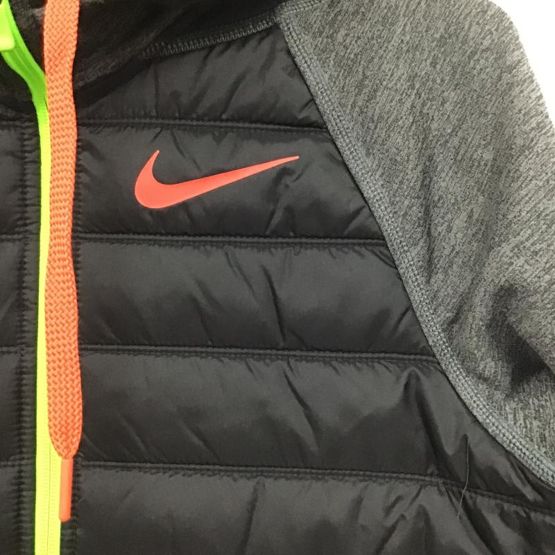 ナイキ NIKE ジャケット、上着 ジャンパー、ブルゾン ジップアップパーカー 長袖パーカー カジュアルジャケット M ロゴ、文字 灰 / グレー / gray メンズ USED 古着 中古 10159587