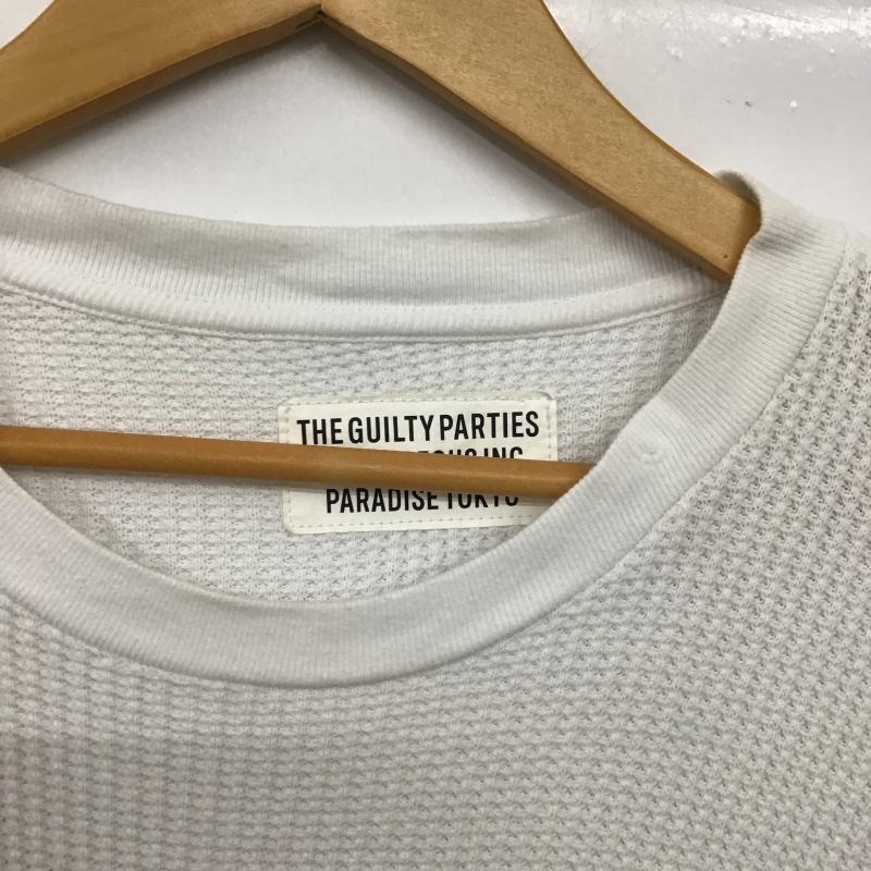 ギルティーパーティーズ GUILTYPARTIES カットソー 長袖 長袖カットソー 無地カットソー クルーネック ワッフル 無地 白 / ホワイト / white メンズ USED 古着 中古 10159588
