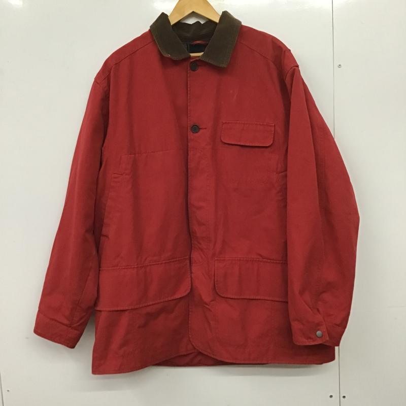 ポロバイラルフローレン Polo by RALPH LAUREN ジャケット、上着 ジャンパー、ブルゾン ハンティングJKT 襟コーデュロイ 古着 アウター XL 無地 赤 / レッド / red メンズ USED 古着 中古 10159591