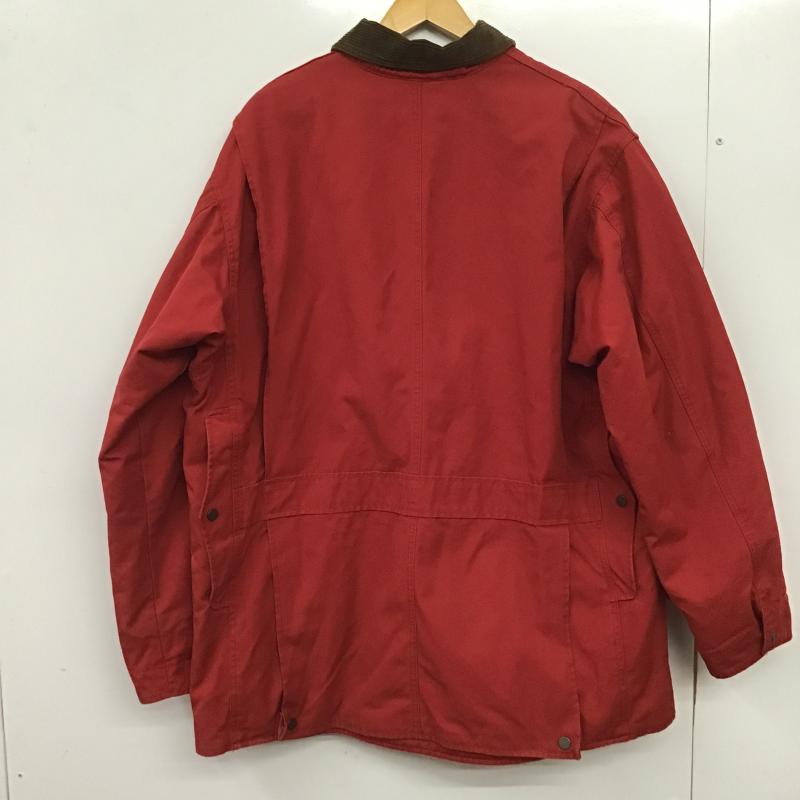 ポロバイラルフローレン Polo by RALPH LAUREN ジャケット、上着 ジャンパー、ブルゾン ハンティングJKT 襟コーデュロイ 古着 アウター XL 無地 赤 / レッド / red メンズ USED 古着 中古 10159591