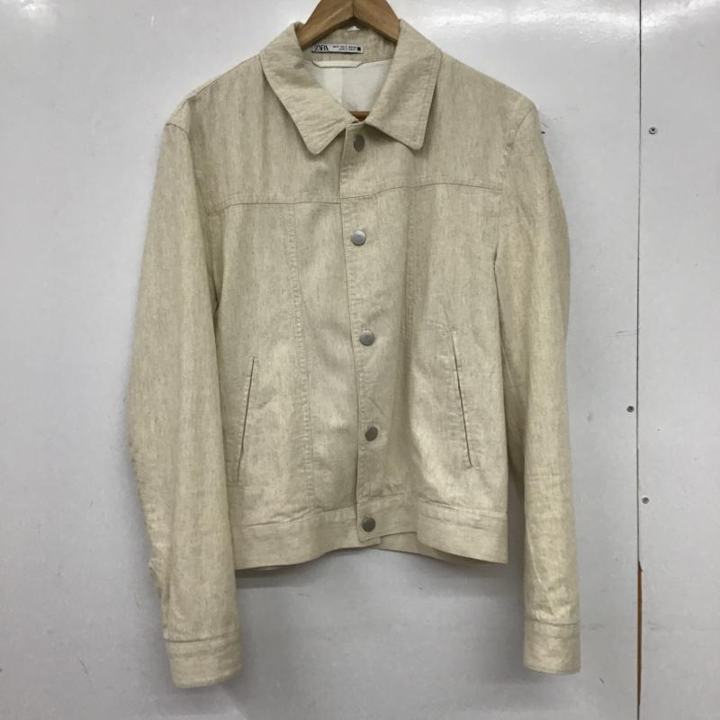 ザラ ZARA ジャケット、上着 ジャンパー、ブルゾン 長袖ジャケット アウター 前ボタン カラージャケット S 無地 オフホワイト / オフホワイト / メンズ USED 古着 中古 10159592