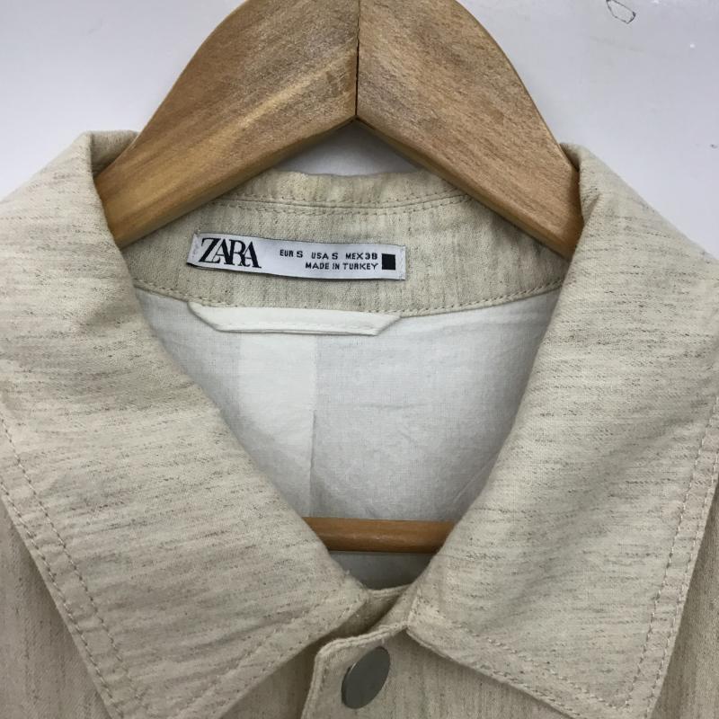 ザラ ZARA ジャケット、上着 ジャンパー、ブルゾン 長袖ジャケット アウター 前ボタン カラージャケット S 無地 オフホワイト / オフホワイト / メンズ USED 古着 中古 10159592