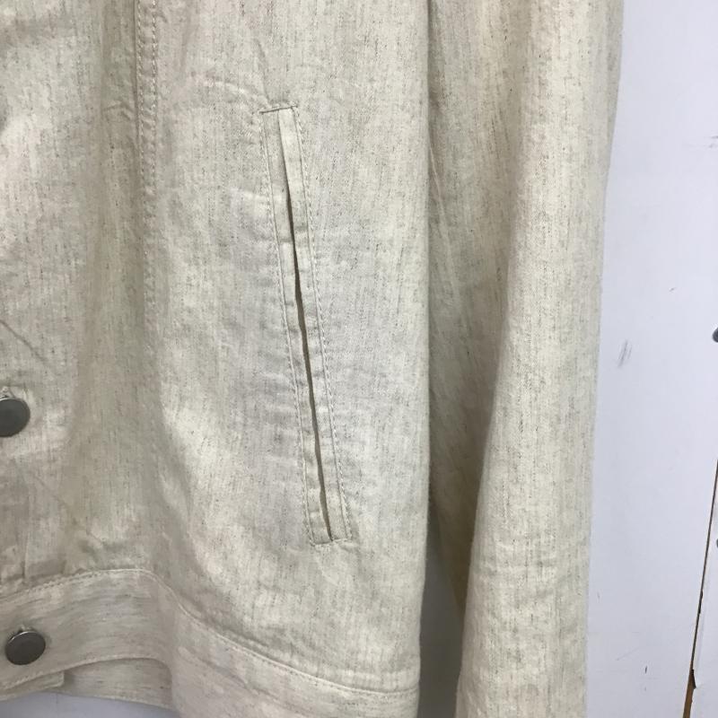 ザラ ZARA ジャケット、上着 ジャンパー、ブルゾン 長袖ジャケット アウター 前ボタン カラージャケット S 無地 オフホワイト / オフホワイト / メンズ USED 古着 中古 10159592