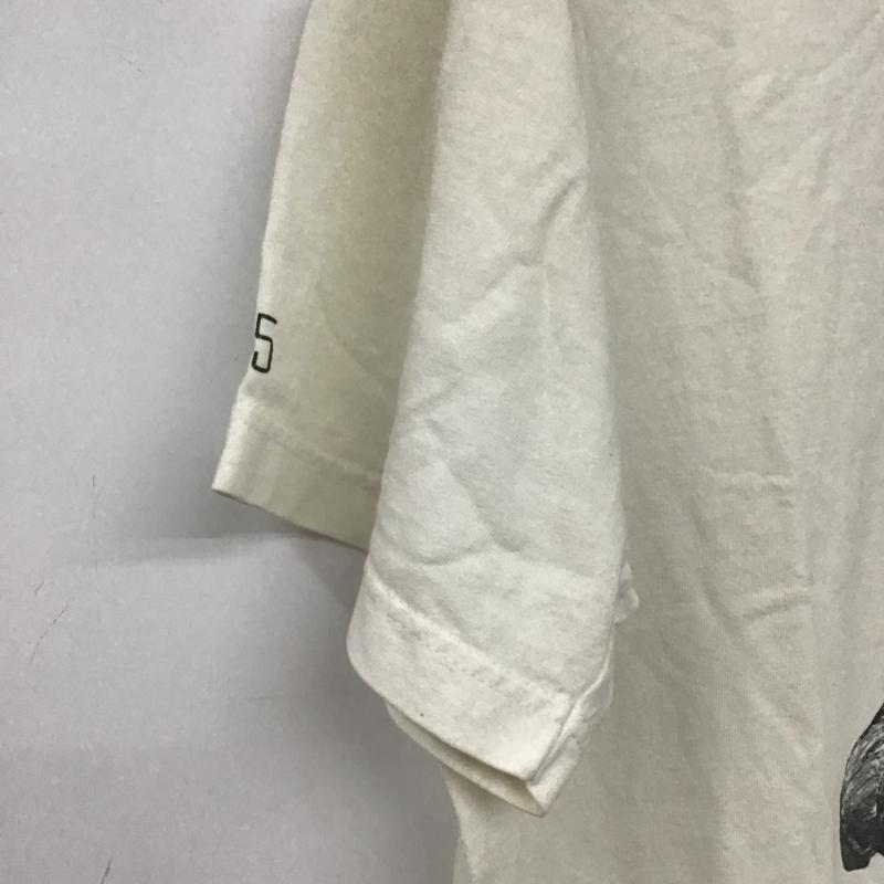 ステューシー STUSSY Tシャツ 半袖 半袖カットソー プリントTシャツ クルーネックカットソー L プリント アイボリー / アイボリー / メンズ USED 古着 中古 10159594