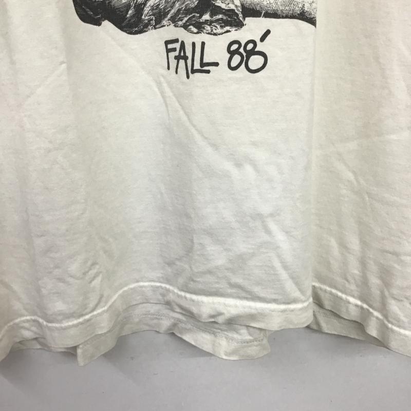 ステューシー STUSSY Tシャツ 半袖 半袖カットソー プリントTシャツ クルーネックカットソー L プリント アイボリー / アイボリー / メンズ USED 古着 中古 10159594