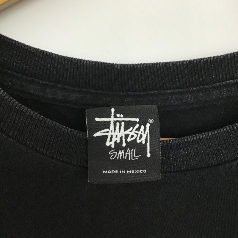 ステューシー STUSSY Tシャツ 半袖 半袖カットソー プリントTシャツ クルーネックカットソー S ロゴ、文字 黒 / ブラック / black メンズ USED 古着 中古 10159596