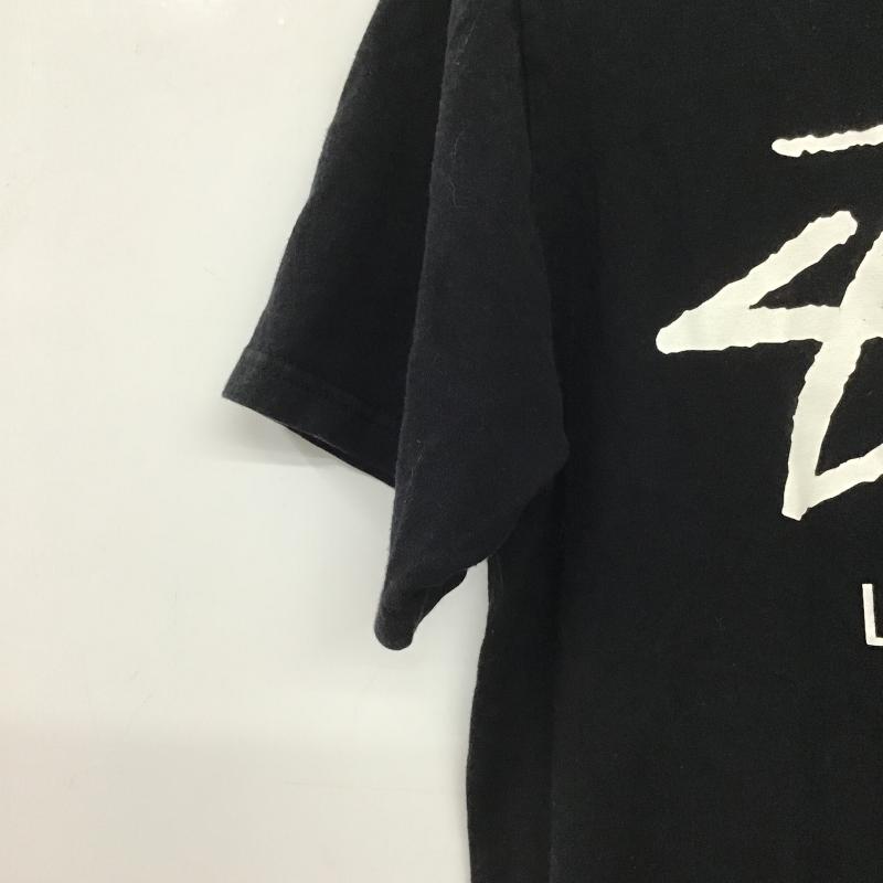 ステューシー STUSSY Tシャツ 半袖 半袖カットソー プリントTシャツ クルーネックカットソー S ロゴ、文字 黒 / ブラック / black メンズ USED 古着 中古 10159596