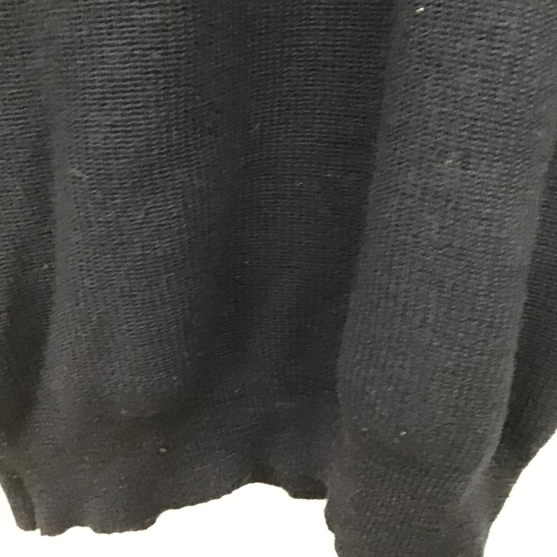 ミリタリー ミリタリー ニット、セーター 半袖 長袖ニットカットソー クルーネック セーター 無地 紺 / ネイビー / navy メンズ USED 古着 中古 10159597