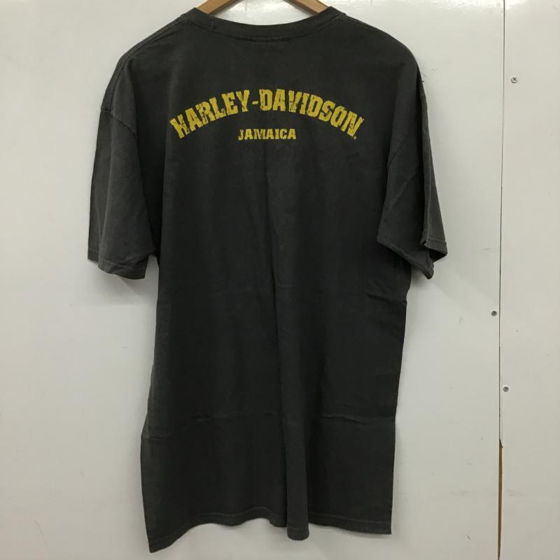 ハーレーダビッドソン Harley-Davidson Tシャツ 半袖 半袖カットソー プリントTシャツ クルーネックカットソー L ロゴ、文字 灰 / グレー / gray メンズ USED 古着 中古 10159598