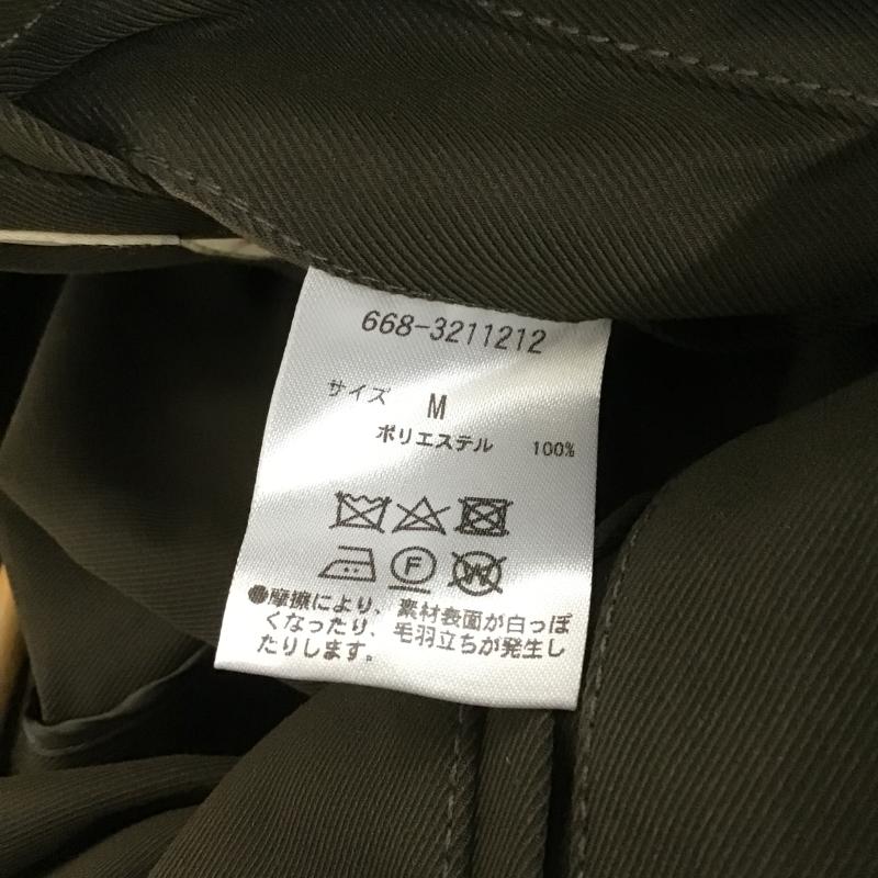 ナノユニバース nano・universe コート コート一般 ロングコート カラージャケット アウター M 無地 カーキ / カーキ / khaki メンズ USED 古着 中古 10159600