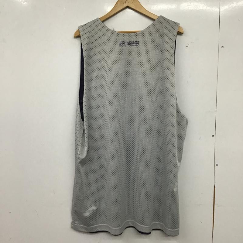 ラディアル RADIALL タンクトップ タンクトップ タンクトップ ノースリーブカットソー クルーネック XL ロゴ、文字 灰 / グレー / gray X 紺 / ネイビー / navy メンズ USED 古着 中古 10159602