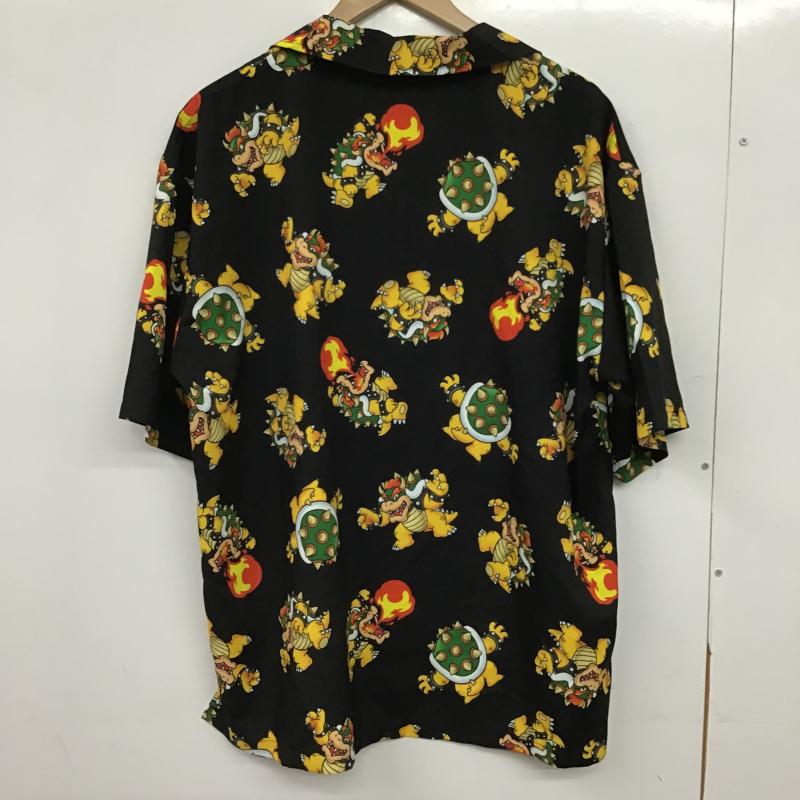 古着 USED シャツ、ブラウス 半袖 半袖シャツ プリントシャツ M プリント 黒 / ブラック / black メンズ USED 古着 中古 10159603