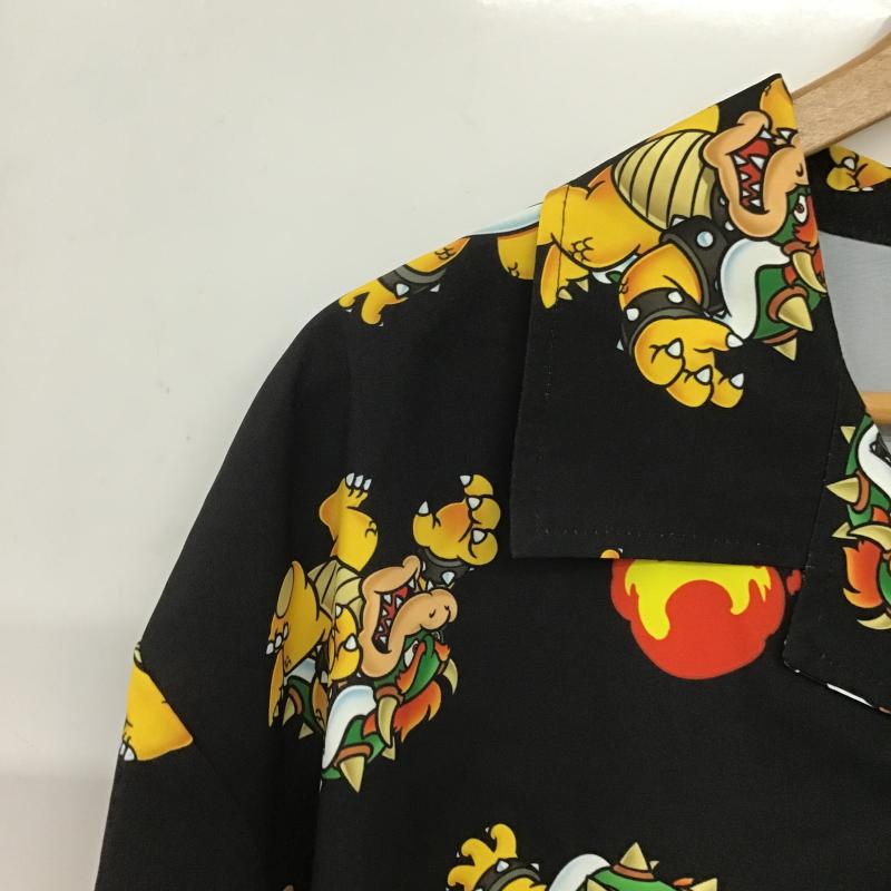 古着 USED シャツ、ブラウス 半袖 半袖シャツ プリントシャツ M プリント 黒 / ブラック / black メンズ USED 古着 中古 10159603