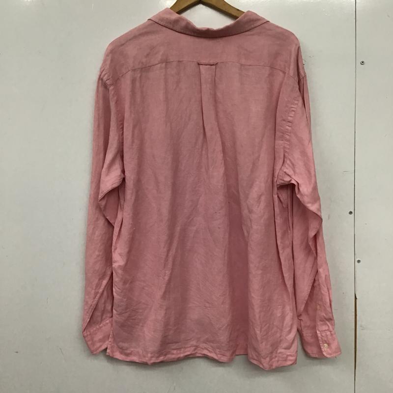 ポロバイラルフローレン Polo by RALPH LAUREN シャツ、ブラウス 長袖 長袖シャツ 無地シャツ オープンカラーシャツ L 無地 桃 / ピンク / pink メンズ USED 古着 中古 10159606
