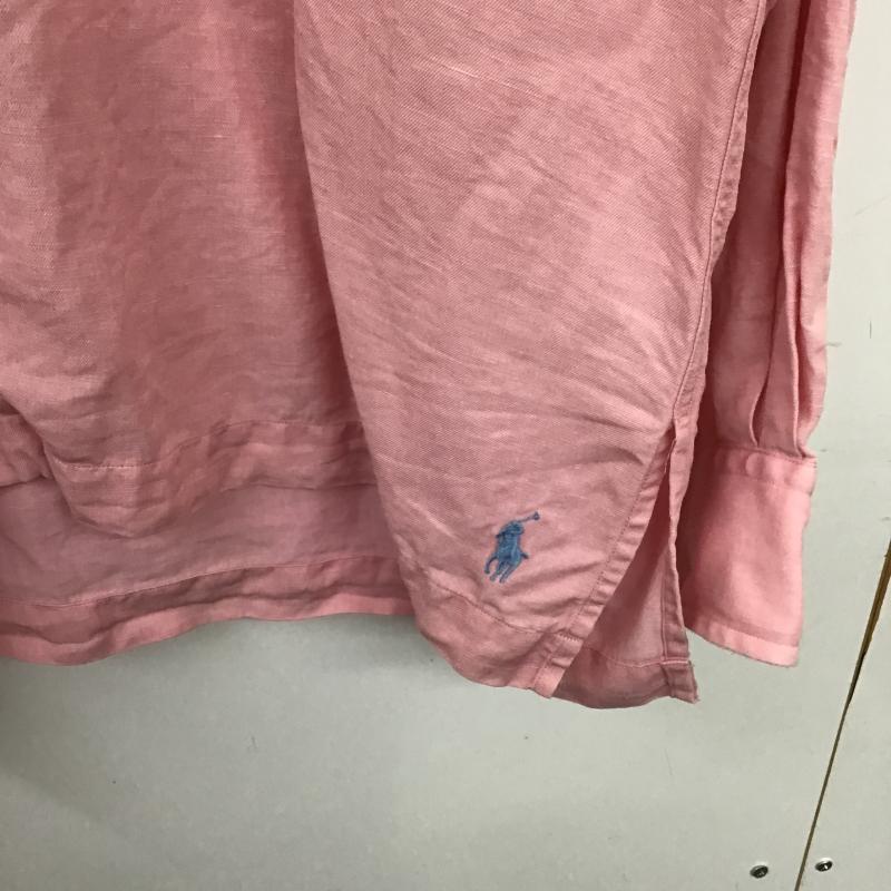 ポロバイラルフローレン Polo by RALPH LAUREN シャツ、ブラウス 長袖 長袖シャツ 無地シャツ オープンカラーシャツ L 無地 桃 / ピンク / pink メンズ USED 古着 中古 10159606