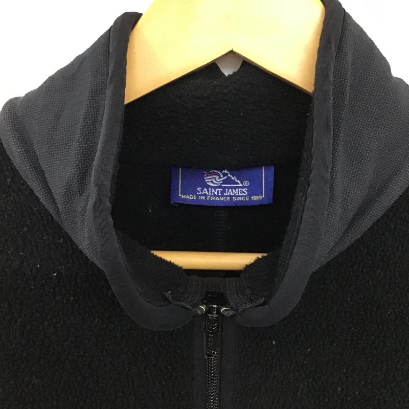 セントジェームス SAINT JAMES ジャケット、上着 ジャンパー、ブルゾン ジップアップジャケット フリースジャケット アウター S ロゴ、文字 紺 / ネイビー / navy メンズ USED 古着 中古 10159608