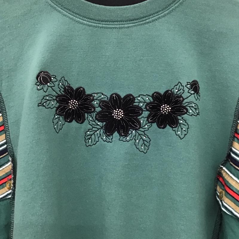 古着 USED トレーナー 長袖 長袖トレーナー スウェット クルーネック プルオーバー L 花柄 マルチカラー / マルチカラー / multicolor メンズ USED 古着 中古 10159611