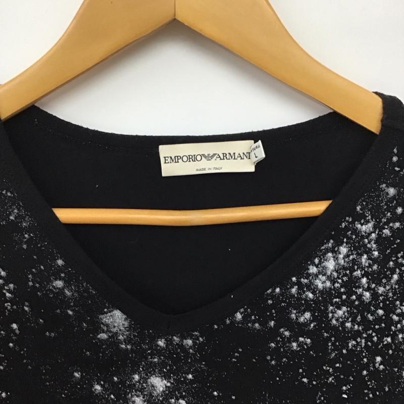 エンポリオアルマーニ EMPORIO ARMANI Tシャツ 半袖 半袖カットソー プリントTシャツ Vネックカットソー L プリント マルチカラー / マルチカラー / multicolor メンズ USED 古着 中古 10159614