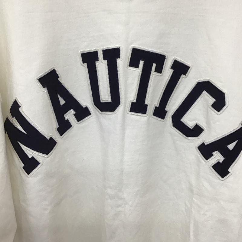 ノーティカ NAUTICA Tシャツ 半袖 半袖カットソー プリントTシャツ クルーネックカットソー S ロゴ、文字 白 / ホワイト / white メンズ USED 古着 中古 10159616